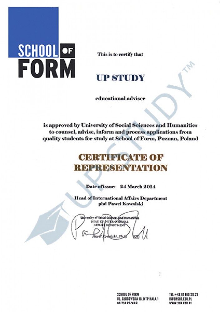 Фото сертифіката №5: university|Центр польської освіти|UP-STUDY
