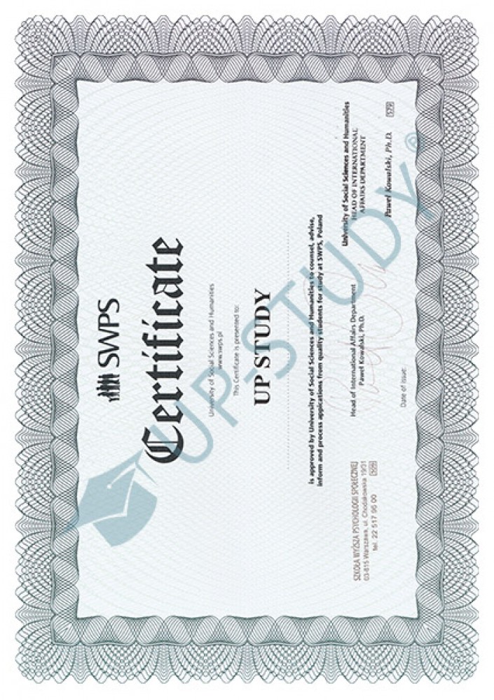 Фото сертифіката №13: university|Центр польської освіти|UP-STUDY
