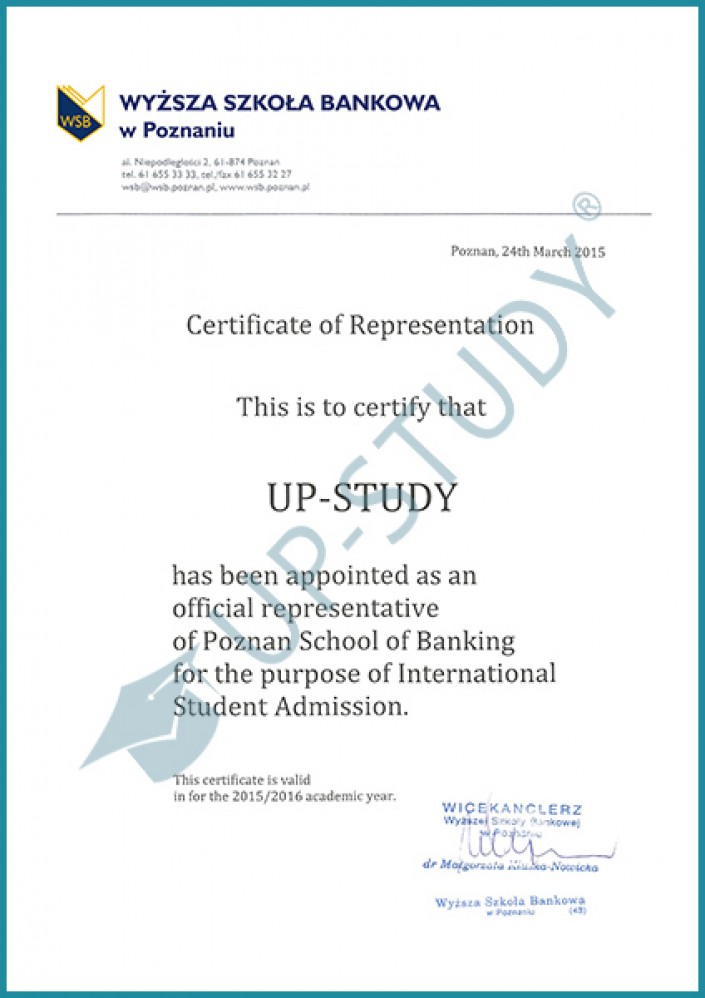 Фото сертификата №2: university|Центр польского образования|UP-STUDY