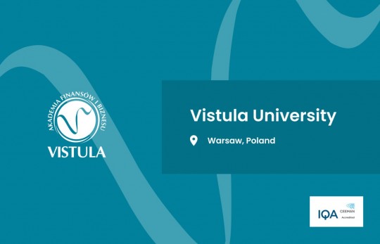 APPLY FOR FREE to the Vistula University in Warsaw with a discount of up to 300 euros